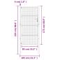 Preview: Gartentor Anthrazit 105x225 cm Stahl