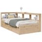 Preview: ARDEBO.de - Massivholzbett mit Regal ohne Matratze 90x190 cm Kiefer