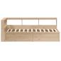 Preview: Massivholzbett mit Regal ohne Matratze 90x190 cm Kiefer