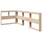 Preview: Massivholzbett mit Regal ohne Matratze 90x190 cm Kiefer