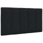 Preview: Bett mit Matratze Schwarz 90x200 cm Stoff