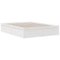 Preview: Massivholzbett mit Regal ohne Matratze Weiß 140x200 cm Kiefer