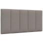 Preview: Bett mit Matratze Taupe 100x200 cm Stoff