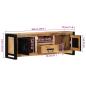 Preview: TV-Schrank 100x30x35 cm Massivholz Mango