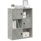 Preview: ARDEBO.de - Bücherregal Betongrau 60x24x76,5 cm Holzwerkstoff