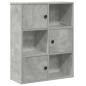 Preview: Bücherregal Betongrau 60x24x76,5 cm Holzwerkstoff