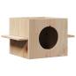 Preview: ARDEBO.de - Katzenhaus 51x35x30 cm Massivholz Kiefer