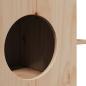 Preview: Katzenhaus 51x35x30 cm Massivholz Kiefer