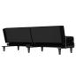 Preview: Schlafsofa mit Armlehnen Schwarz Stoff
