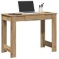 Preview: ARDEBO.de - Schreibtisch Artisan-Eiche 100x45x75 cm Holzwerkstoff