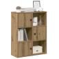 Preview: ARDEBO.de - Bücherregal Artisan-Eiche 60x24x76,5 cm Holzwerkstoff