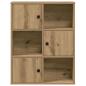 Preview: Bücherregal Artisan-Eiche 60x24x76,5 cm Holzwerkstoff