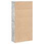 Preview: Bücherregal Betongrau 60x24x120 cm Holzwerkstoff