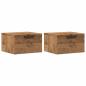 Preview: Wand-Nachttische 2 Stk. Artisan-Eiche 34x30x20 cm