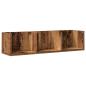 Preview: CD-Wandregal Altholz-Optik 75x18x18 cm Holzwerkstoff