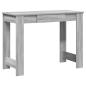 Preview: Schreibtisch Grau Sonoma 100x45x75 cm Holzwerkstoff