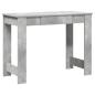 Preview: Schreibtisch Betongrau 100x45x75 cm Holzwerkstoff