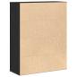 Preview: Bücherregal Schwarz Eichen-Optik 60x24x76,5 cm Holzwerkstoff