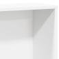 Preview: Bücherregal Weiß 60x24x120 cm Holzwerkstoff