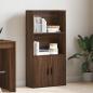 Preview: Bücherregal Braun Eichen-Optik 60x24x120 cm Holzwerkstoff
