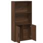 Preview: Bücherregal Braun Eichen-Optik 60x24x120 cm Holzwerkstoff
