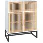 Preview: Sideboard Weiß 60x30x75 cm Holzwerkstoff