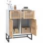 Preview: Sideboard Weiß 60x30x75 cm Holzwerkstoff