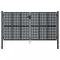 Preview: Gartentor Anthrazit 300x125 cm Stahl