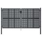 Preview: Gartentor Anthrazit 300x125 cm Stahl
