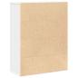 Preview: Bücherregal Weiß 60x24x76,5 cm Holzwerkstoff