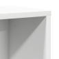 Preview: Bücherregal Weiß 60x24x76,5 cm Holzwerkstoff