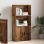 Preview: Bücherregal Altholz-Optik 60x24x120 cm Holzwerkstoff