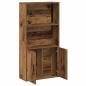 Preview: Bücherregal Altholz-Optik 60x24x120 cm Holzwerkstoff