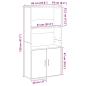 Preview: Bücherregal Altholz-Optik 60x24x120 cm Holzwerkstoff