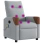Preview: Massagesessel Hellgrau Stoff