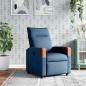 Preview: ARDEBO.de - Relaxsessel Blau Stoff