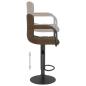 Preview: Barhocker 2 Stk. Braun Stoff