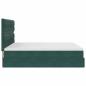 Preview: Ottoman-Bett mit Matratzen Dunkelgrün 160x200 cm Samt