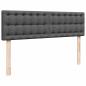 Preview: Ottoman-Bett mit Matratze Dunkelgrau 140x200 cm Stoff