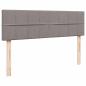 Preview: Ottoman-Bett mit Matratze Taupe 140x200 cm Stoff