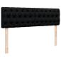 Preview: Ottoman-Bett mit Matratze Schwarz 140x200 cm Stoff