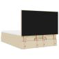 Preview: Ottoman-Bett mit Matratze Creme 140x200 cm Stoff