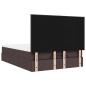 Preview: Ottoman-Bett mit Matratze Dunkelbraun 140x200 cm Stoff