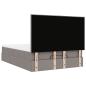 Preview: Ottoman-Bett mit Matratze & LEDs Taupe 140x200 cm Stoff