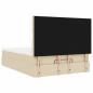 Preview: Ottoman-Bett mit Matratze Creme 140x200 cm Stoff