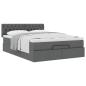 Preview: Ottoman-Bett mit Matratze Dunkelgrau 140x200 cm Stoff