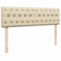 Preview: Ottoman-Bett mit Matratze Creme 140x200 cm Stoff