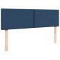 Preview: Ottoman-Bett mit Matratze & LEDs Blau 140x200 cm Stoff