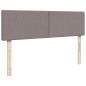 Preview: Ottoman-Bett mit Matratze Taupe 140x200 cm Stoff