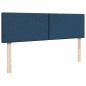 Preview: Ottoman-Bett mit Matratze Blau 140x200 cm Stoff